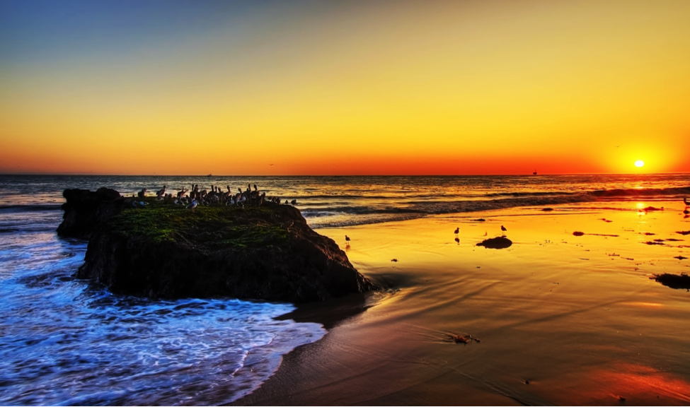 Beach at sunset - Image Courtesy of Wikimedia.org